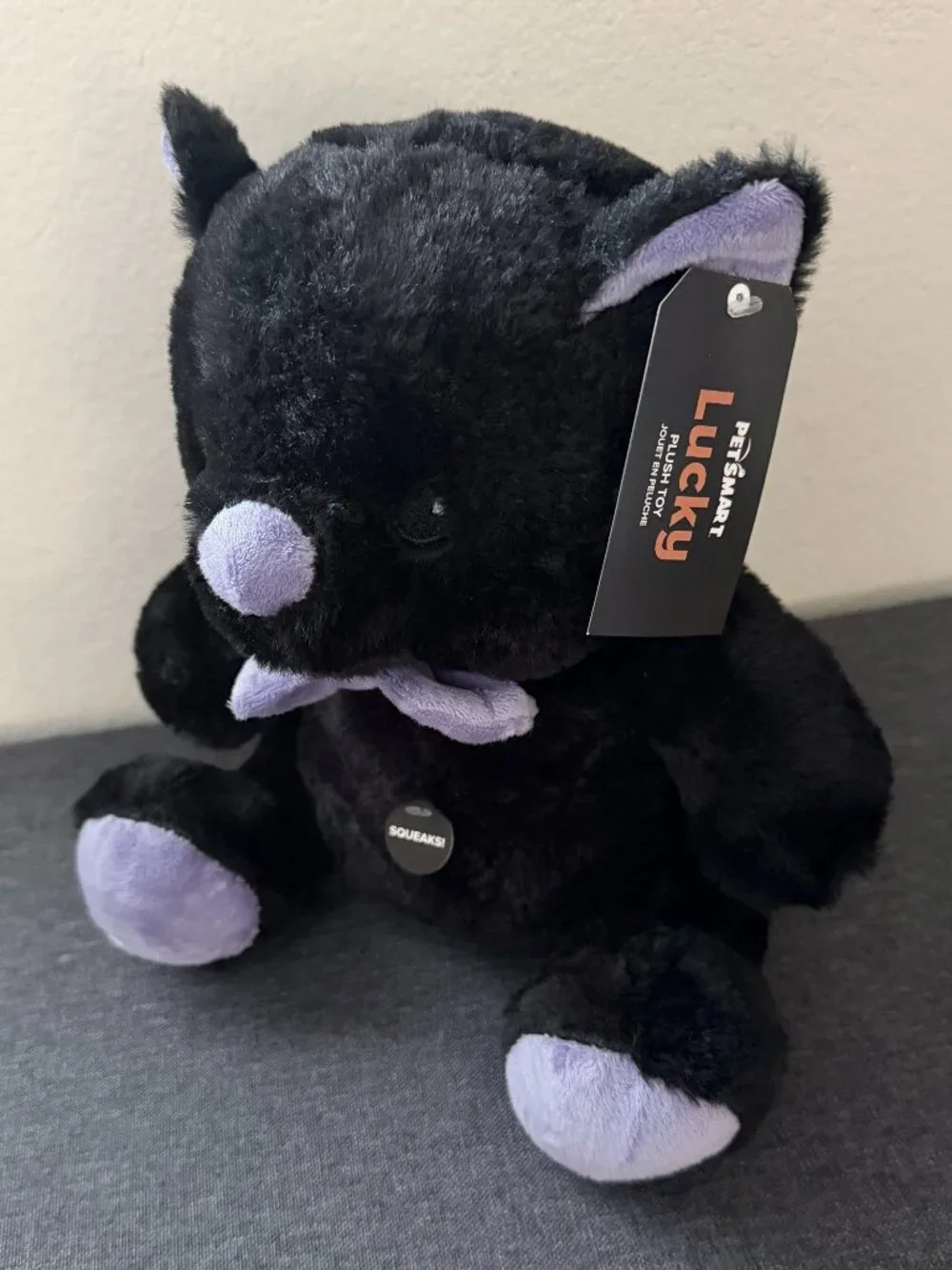 PetSmart Lucky Black Cat Dog Toy